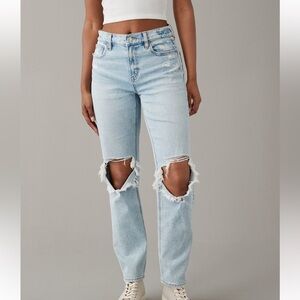 American Eagle Outfitters Light Blue High Rise Jeans
